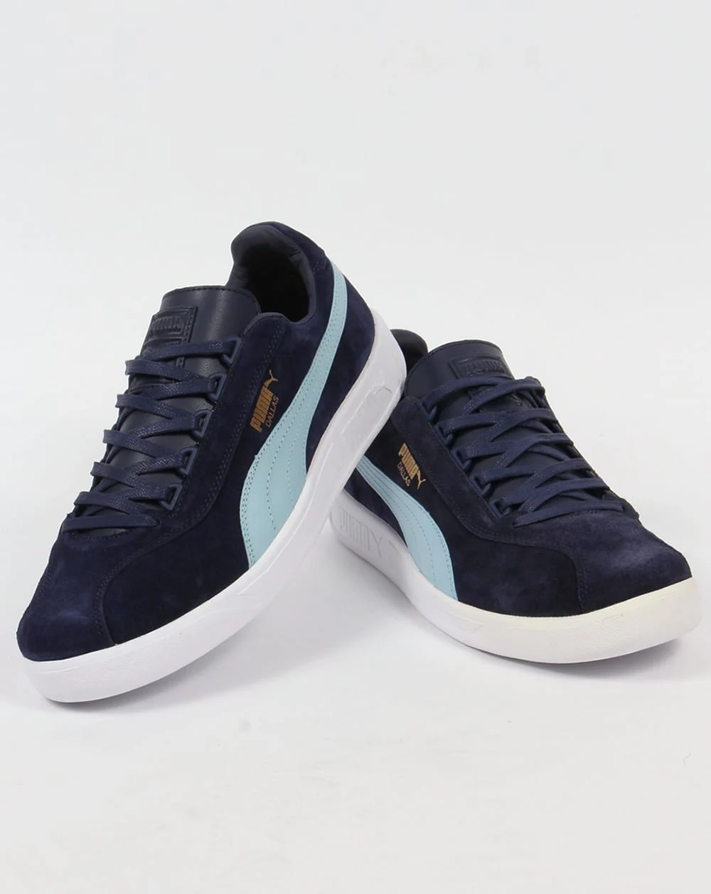 Puma Dallas Trainers Navy/Sky Blue - Image 3