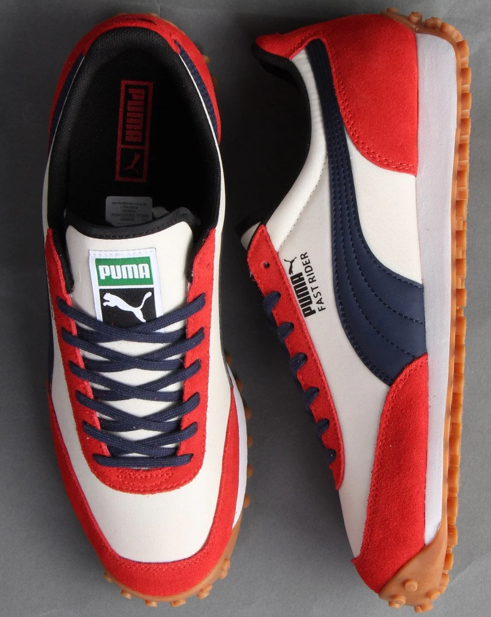Puma Fast Rider Source Trainer White/Red - Image 2