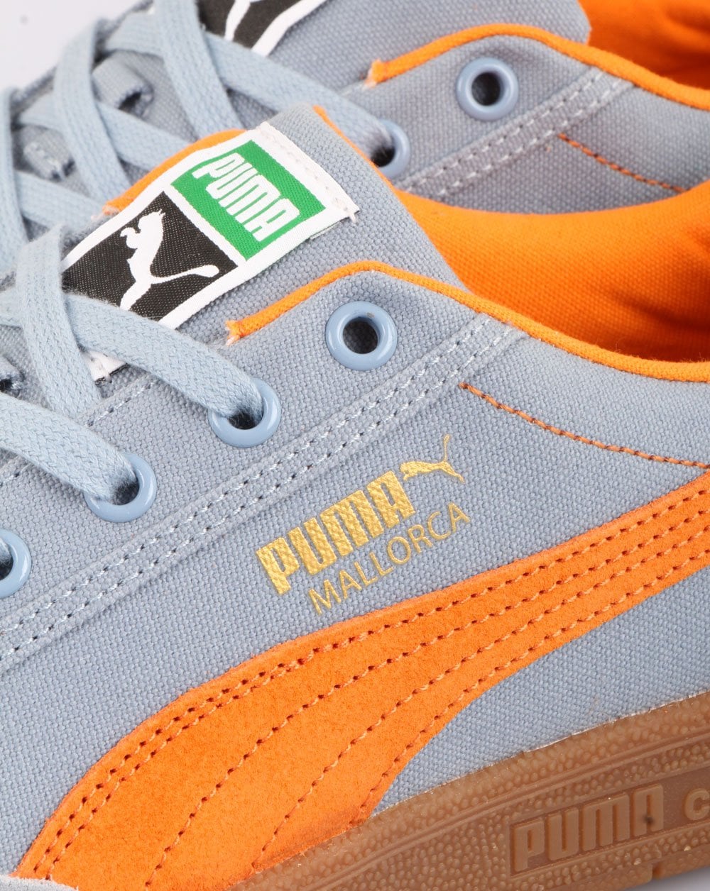 Puma Mallorca Trainer Blue Grey/Orange - Image 2