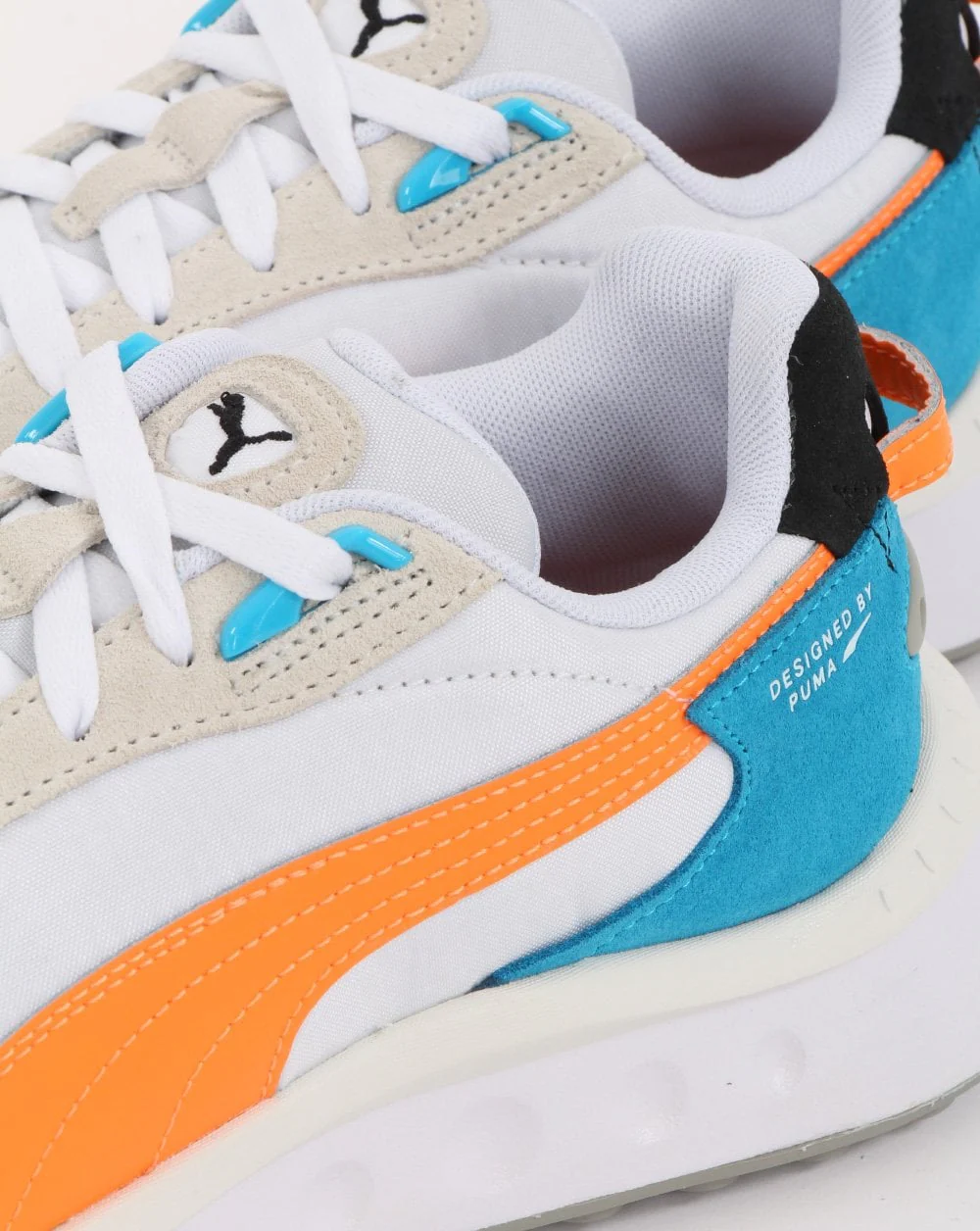 Puma Wild Rider Rollin Trainer White/Orange - Image 4