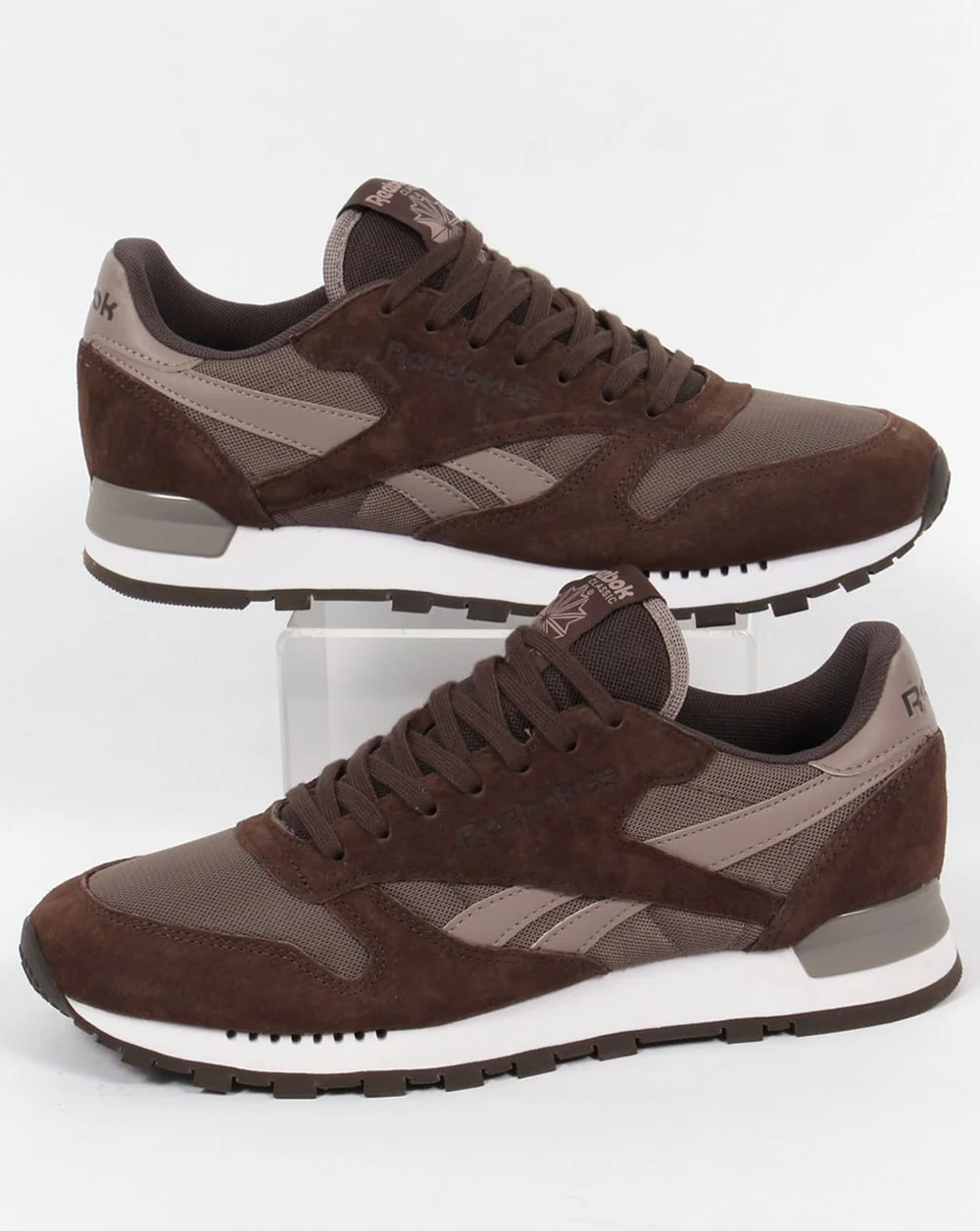 Reebok Classic Leather Clip Trainers Cliff/Stone