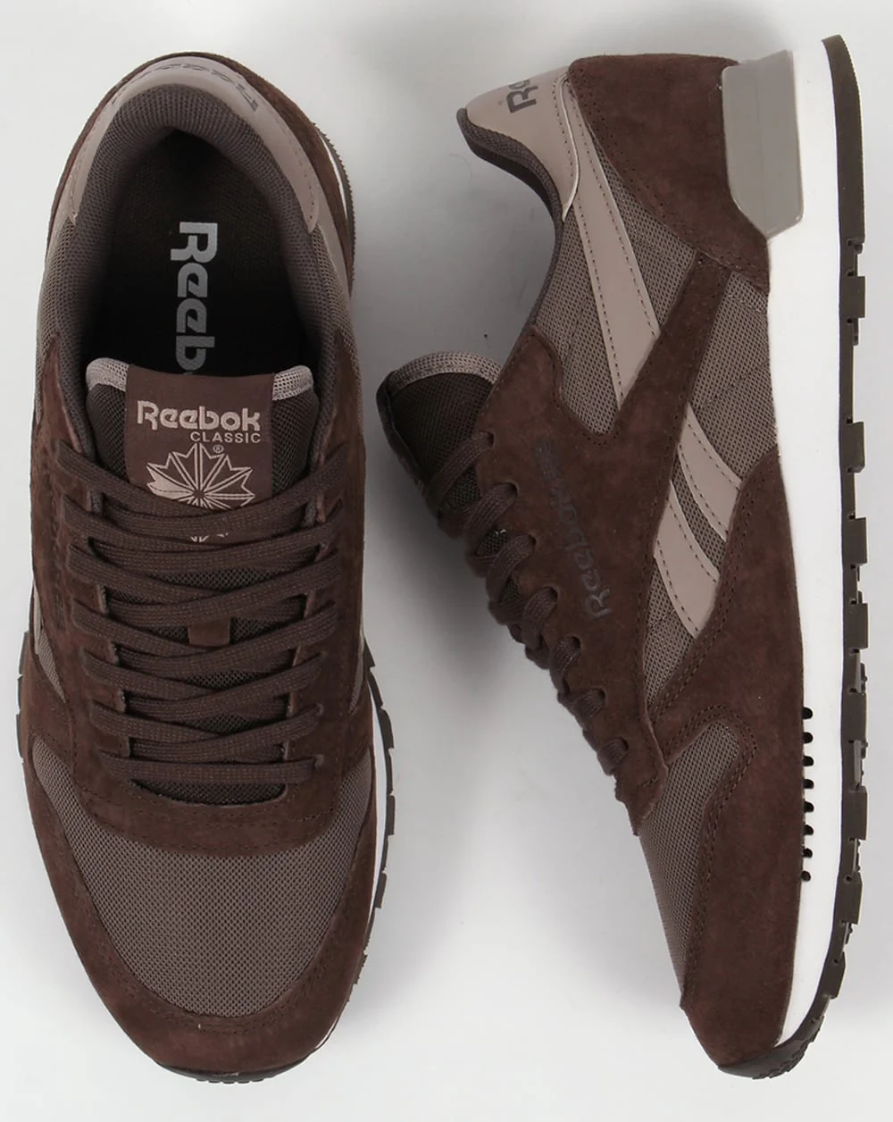 Reebok Classic Leather Clip Trainers Cliff/Stone - Image 2