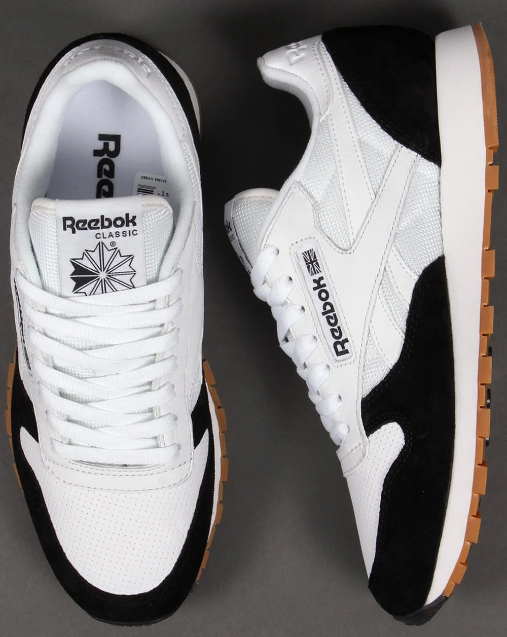 Reebok Classic Leather Perfect Split Trainers White/Black - Image 2