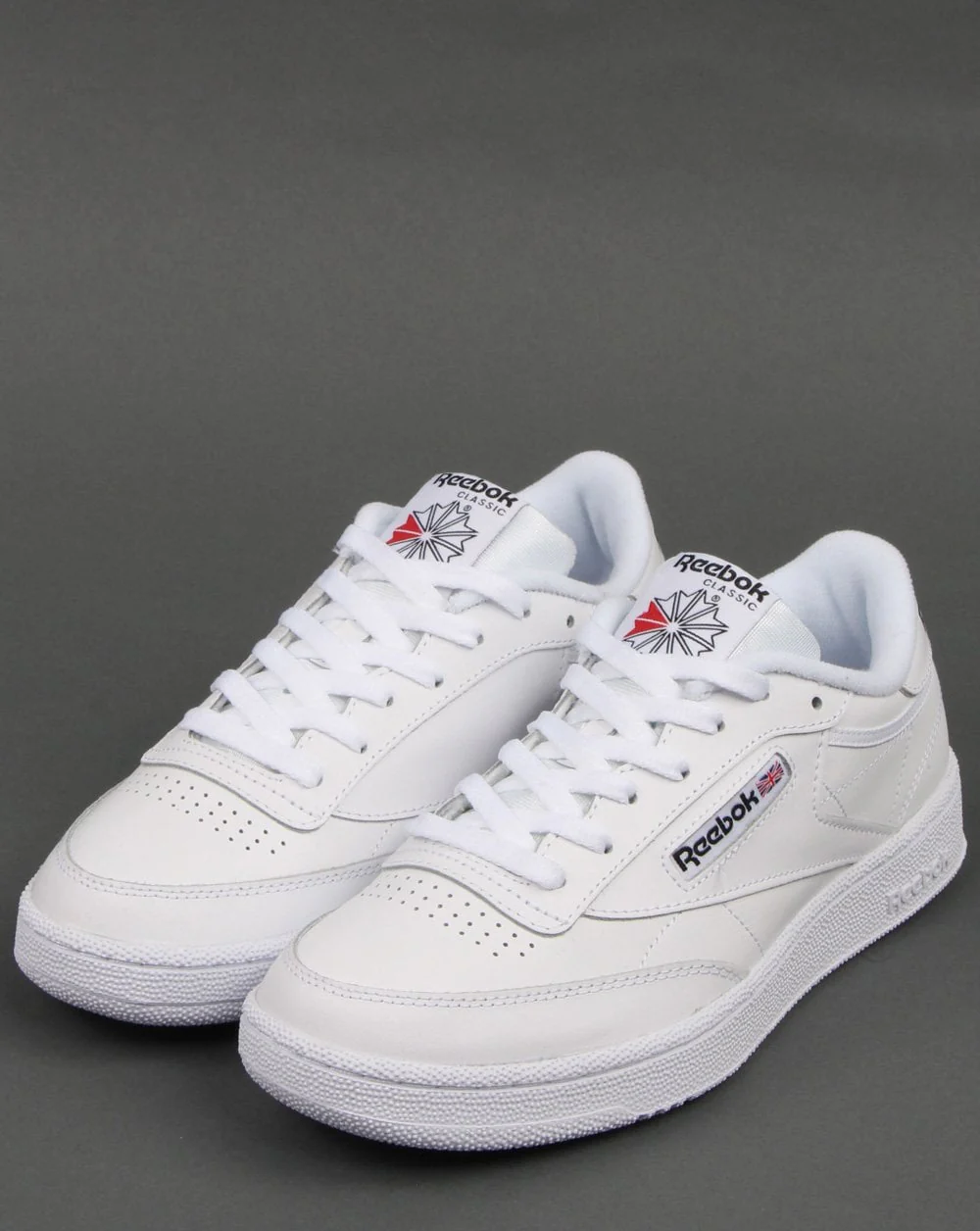 Reebok Club C 85 Trainers White/Black - Image 3