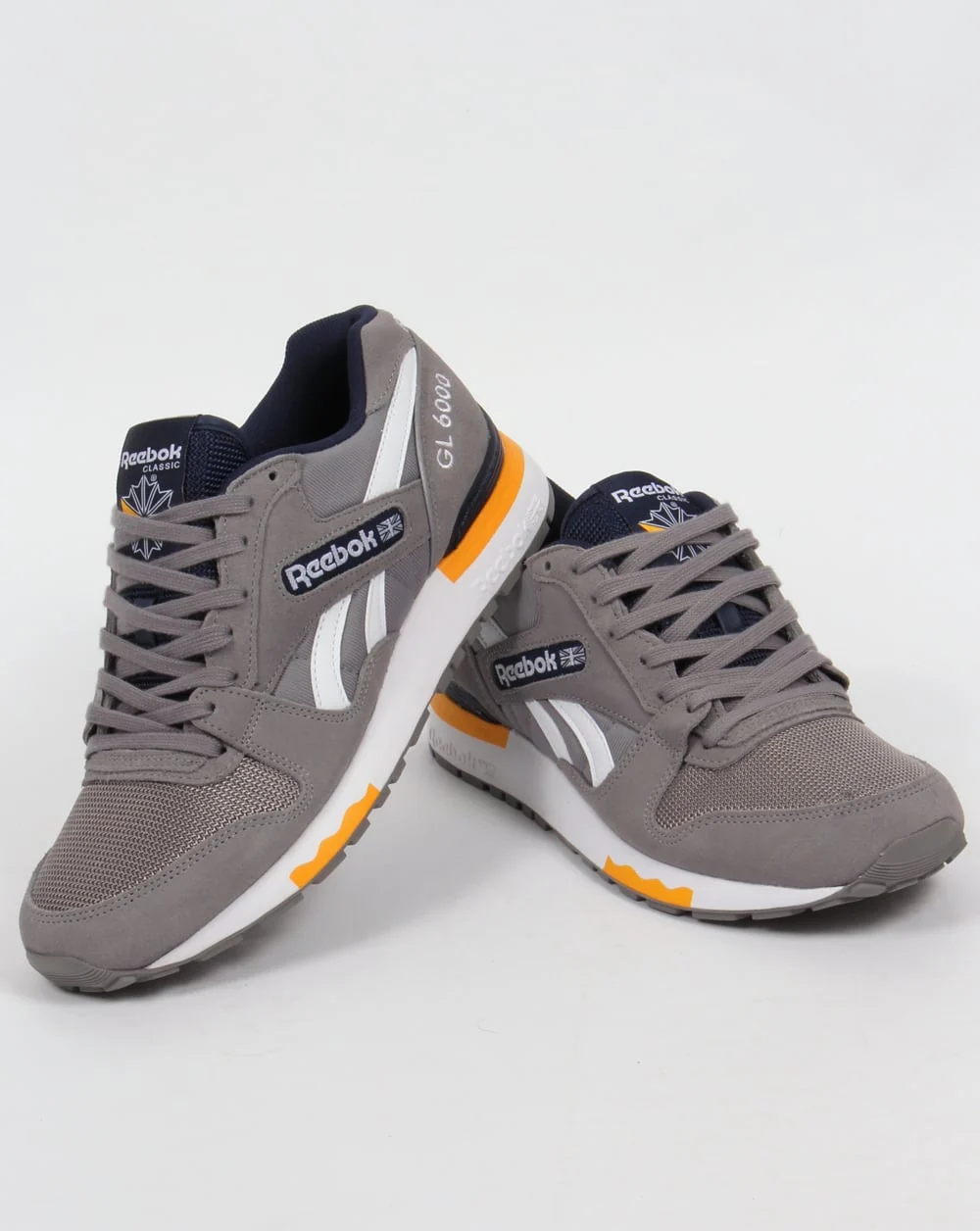 Reebok GL 6000 PP Trainers Grey/Navy - Image 3