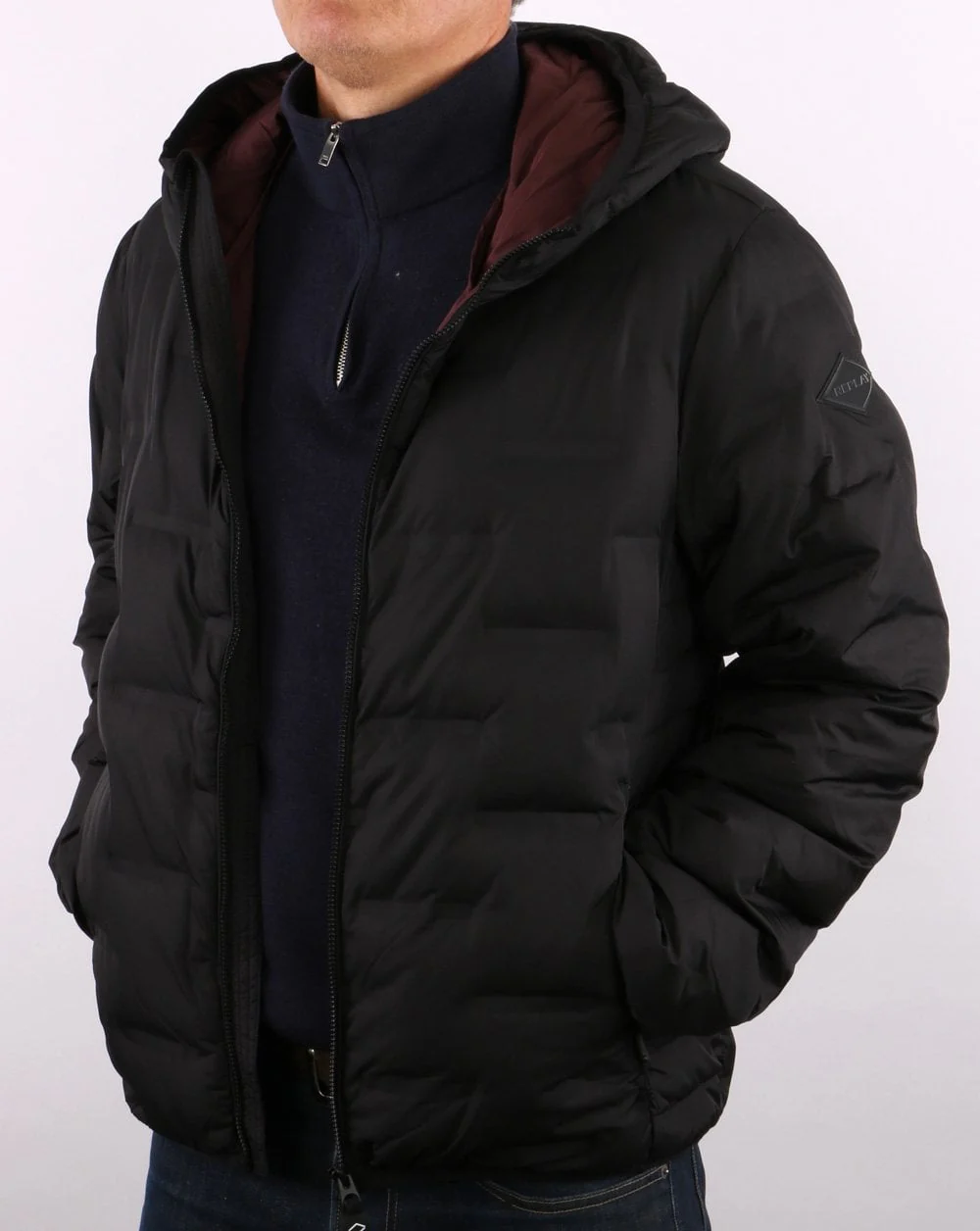 Replay Hooded Jacket Black - Image 4