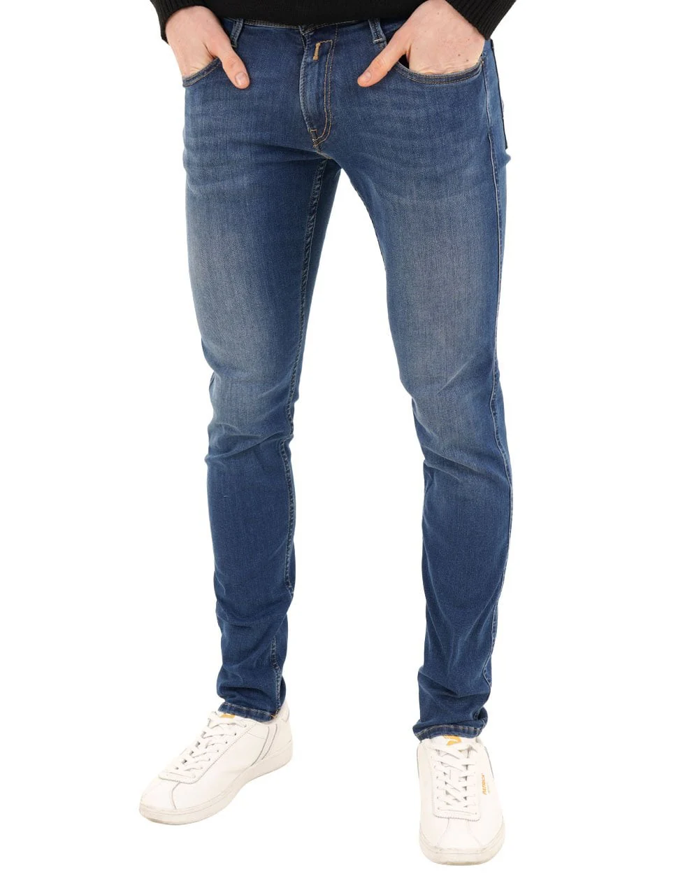 Replay Power Stretch Anbass Slim Fit Jeans Dark Blue - Image 2