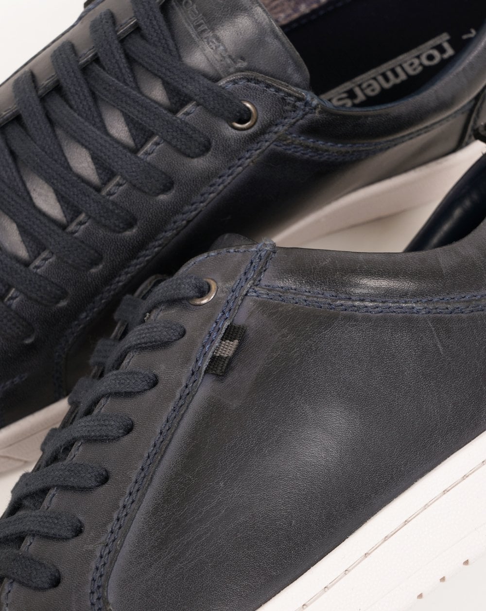 Roamers 7 Eylelet Shoe Trainers Navy - Image 3