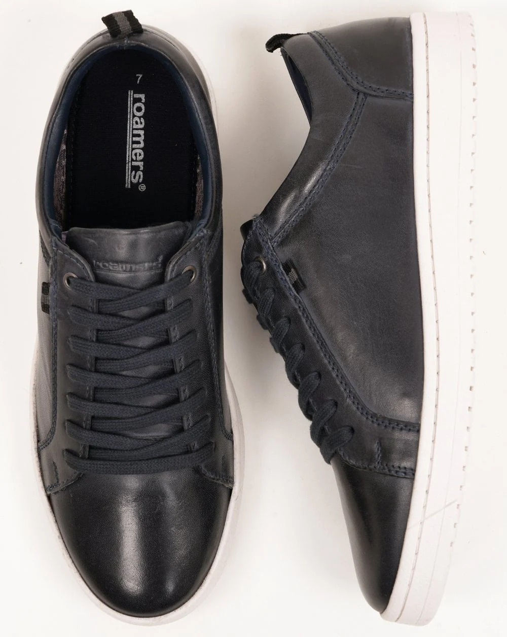 Roamers 7 Eylelet Shoe Trainers Navy - Image 4