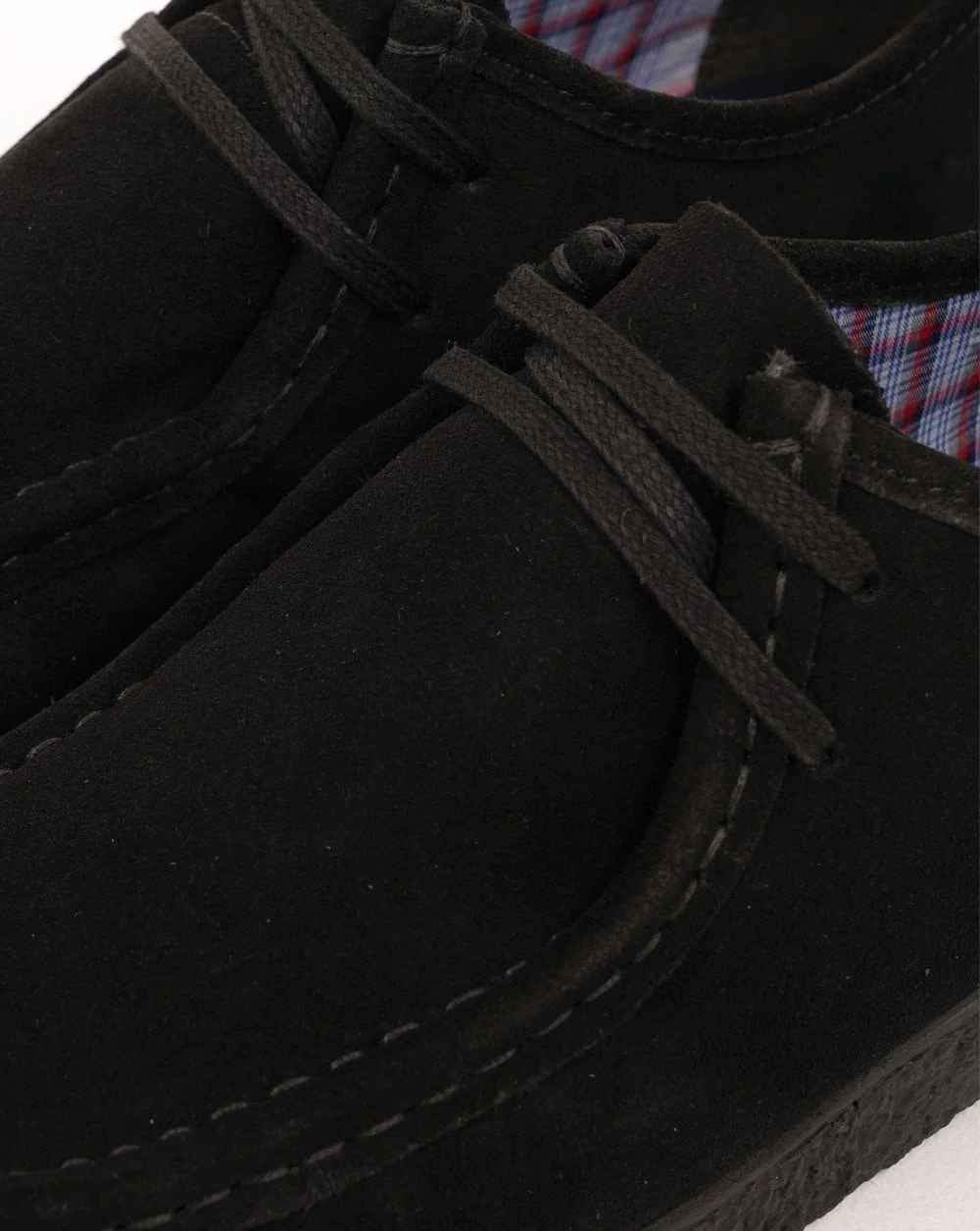 Roamers Brit Pop Suede Shoes Black - Image 2