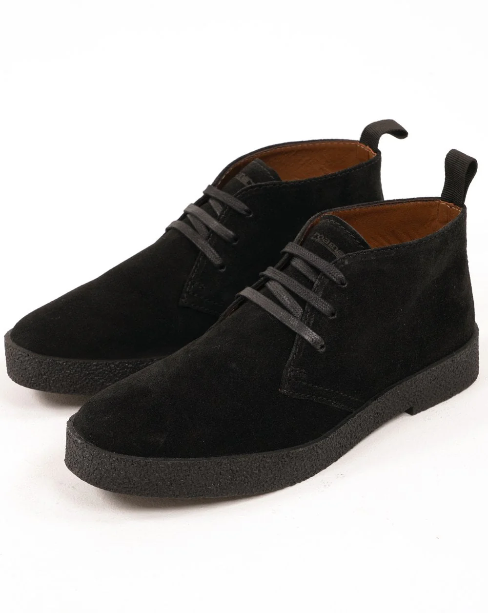 Roamers Revolver Suede Boots Black