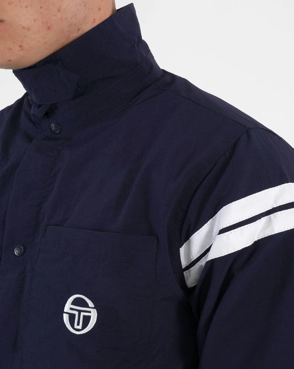 Sergio Tacchini Anton Overshirt Navy Blue - Image 4