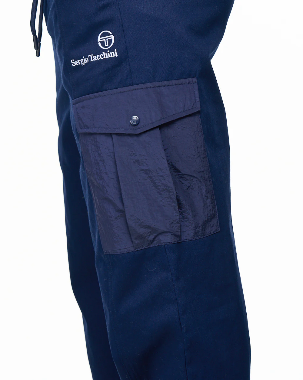 Sergio Tacchini Cargo Pants Navy Blue - Image 2