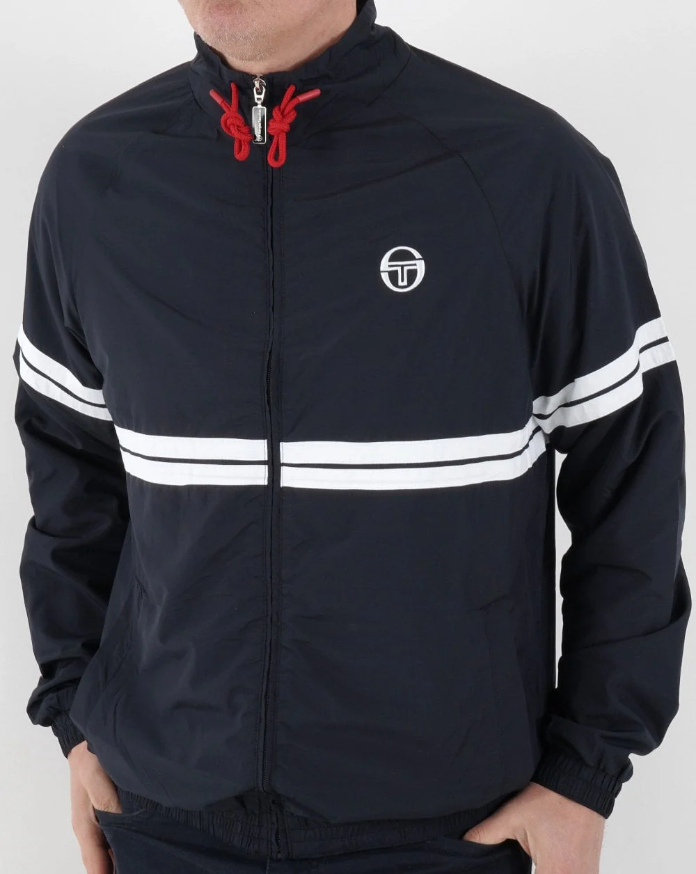 Sergio Tacchini Bruno Windbreaker Navy/White - Image 2