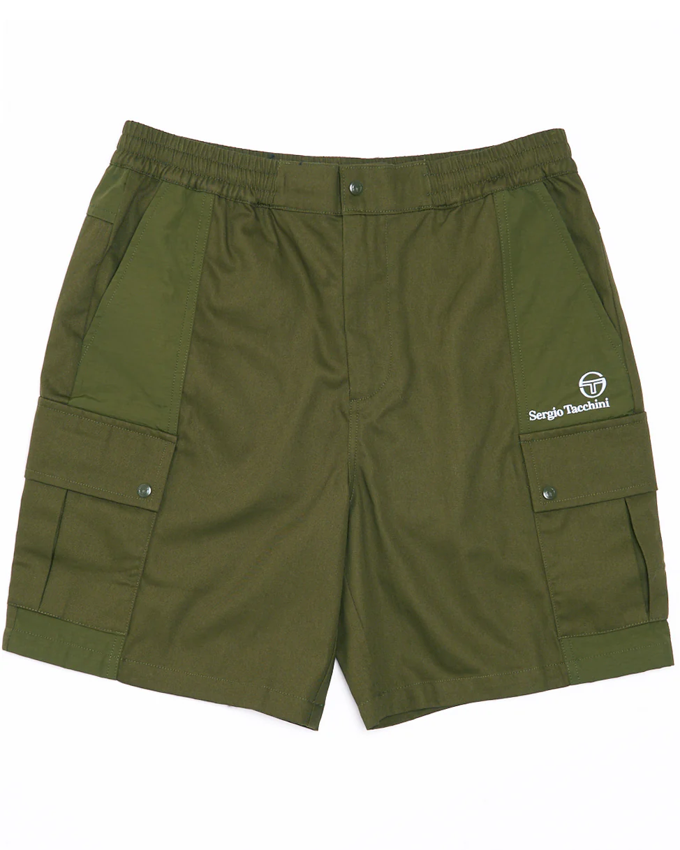 Sergio Tacchini Calisti Cargo Shorts Dark Olive