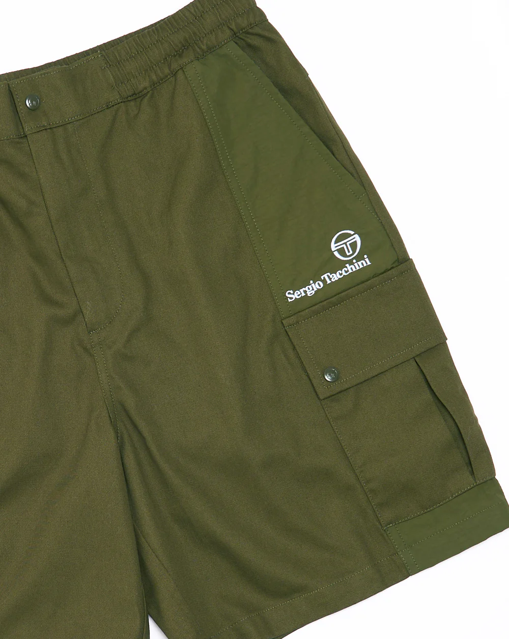 Sergio Tacchini Calisti Cargo Shorts Dark Olive - Image 2