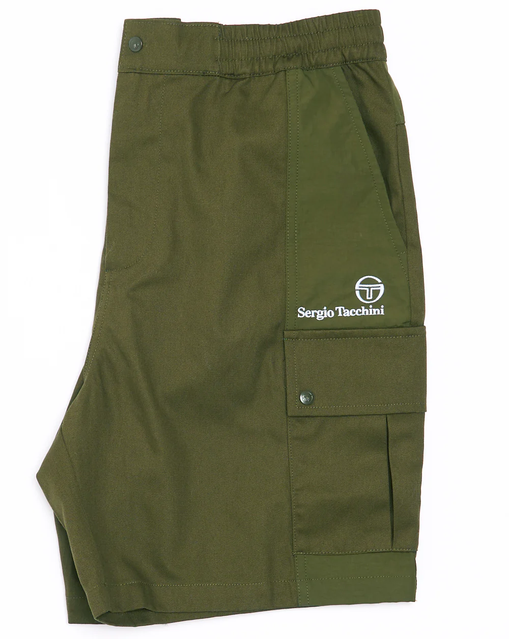 Sergio Tacchini Calisti Cargo Shorts Dark Olive - Image 3