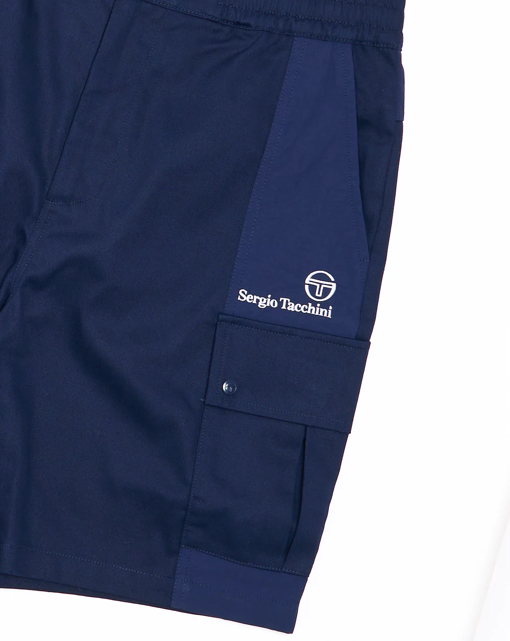Sergio Tacchini Calisti Cargo Shorts Navy Blue - Image 2