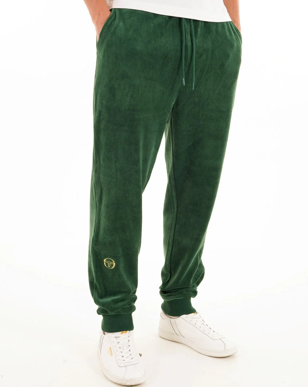 Sergio Tacchini Classic Velour Track Pants Green
