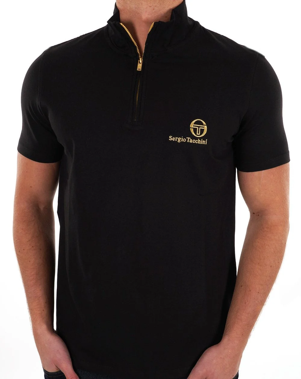 Sergio Tacchini Daytone 1/4 Zip Top Black