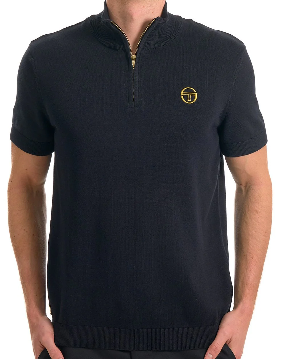 Sergio Tacchini Daytone 1/4 Zip Knit Black