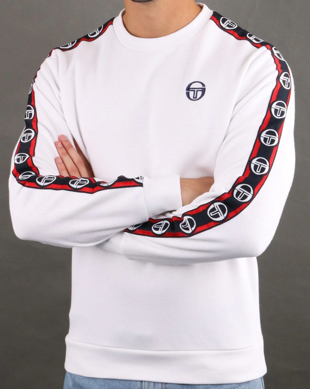 Sergio Tacchini Delaco Sweatshirt White/navy - Image 3