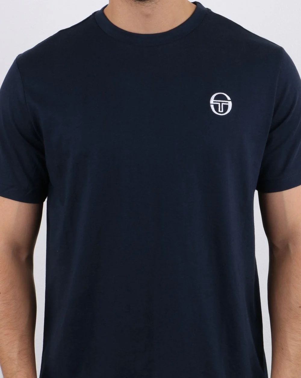 Sergio Tacchini Essentials T Shirt Navy/White - Image 4