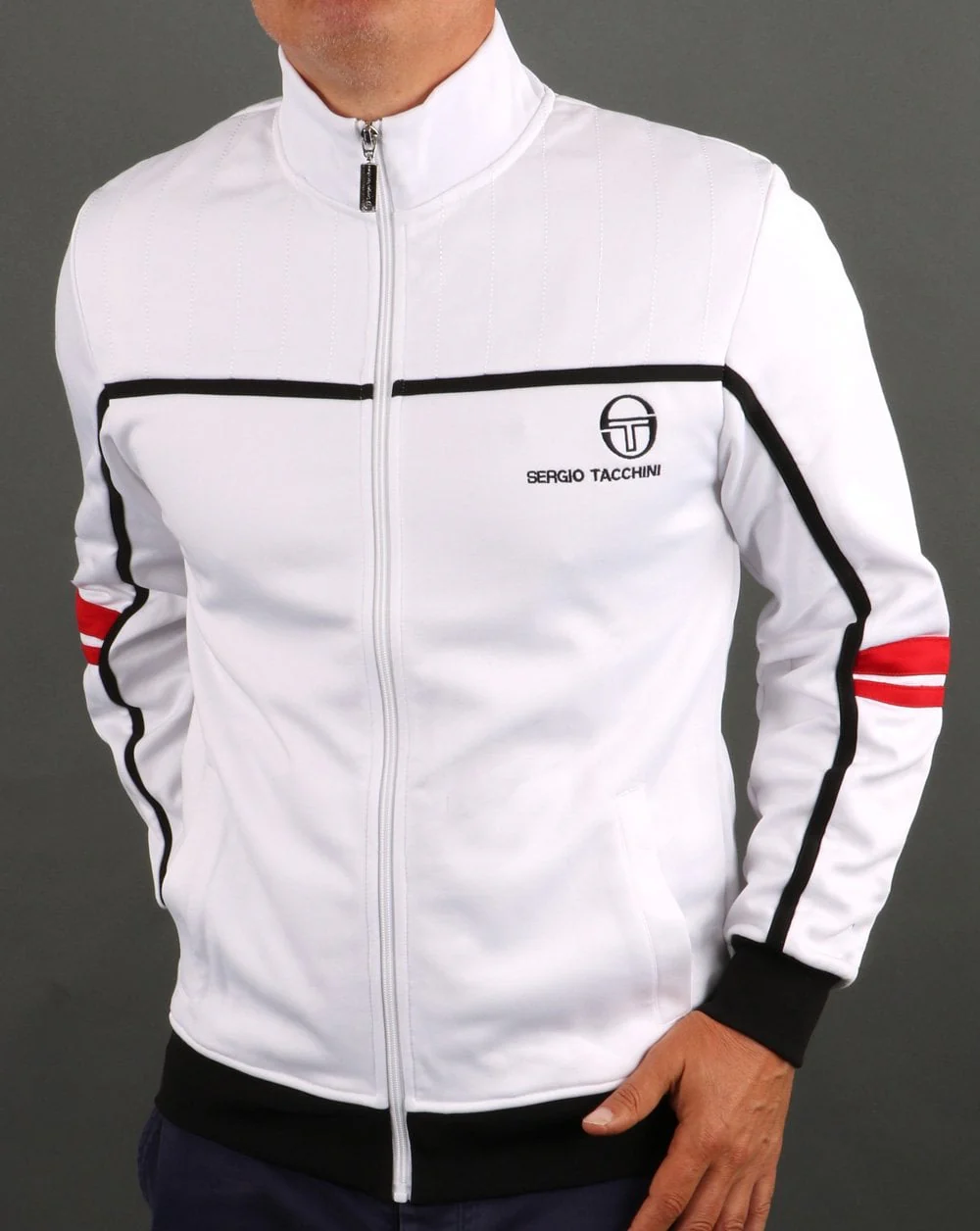 Sergio Tacchini Frankie Track Top White - Image 2