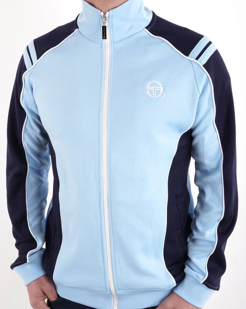 Sergio Tacchini Iceberg Track Top Sky/Navy/White