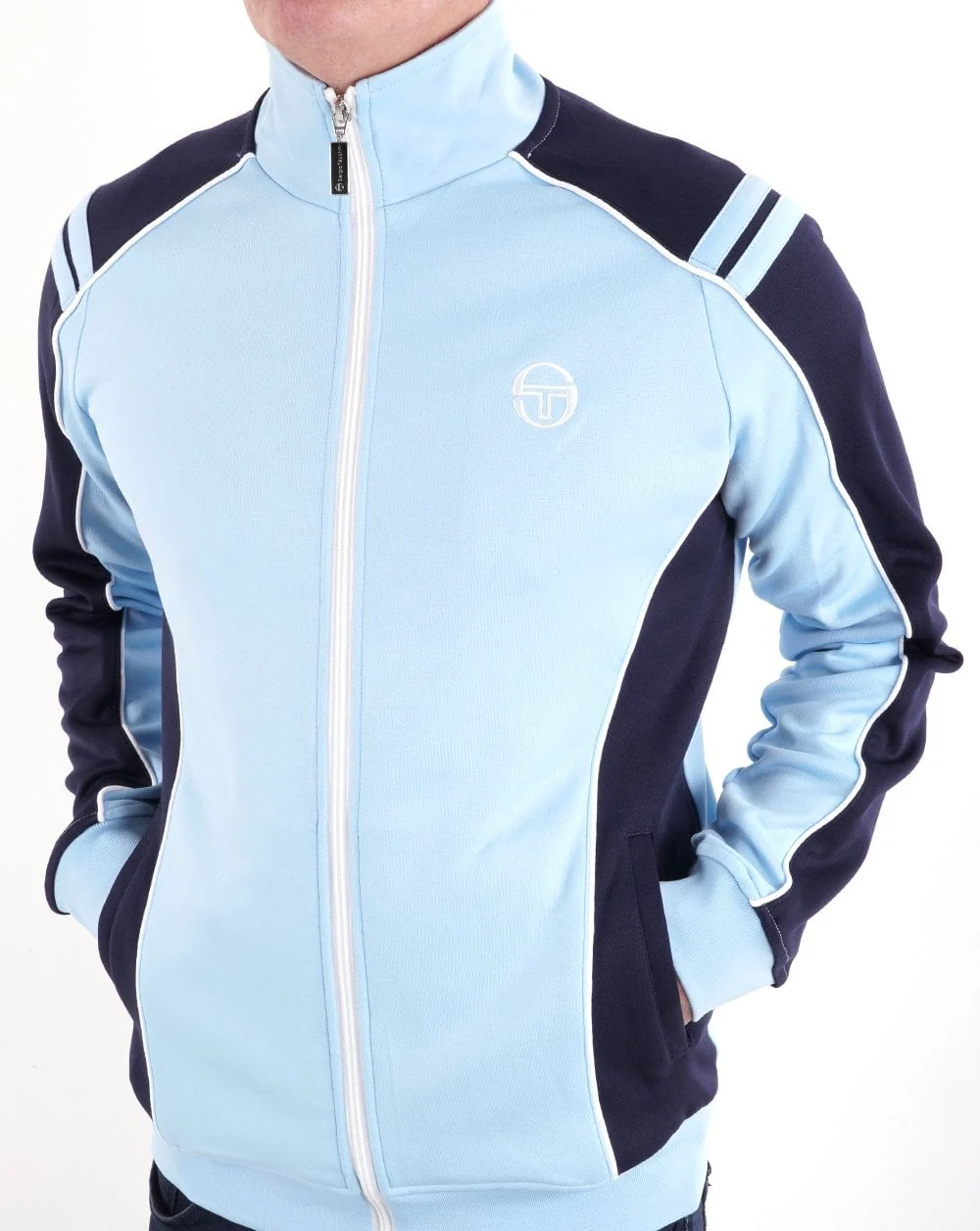 Sergio Tacchini Iceberg Track Top Sky/Navy/White - Image 3