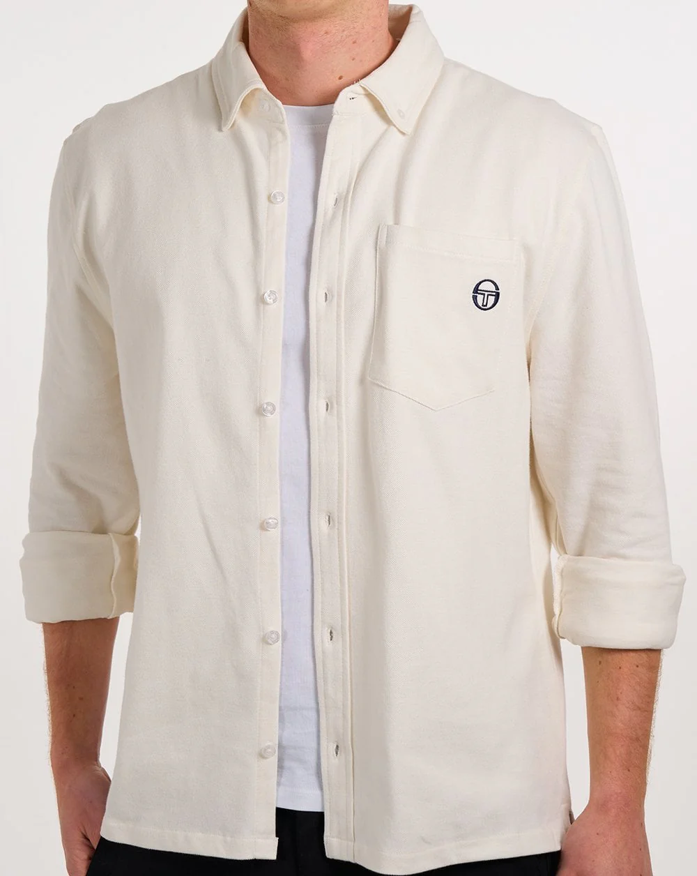 Sergio Tacchini Lanz Pique Shirt Gardenia - Image 3