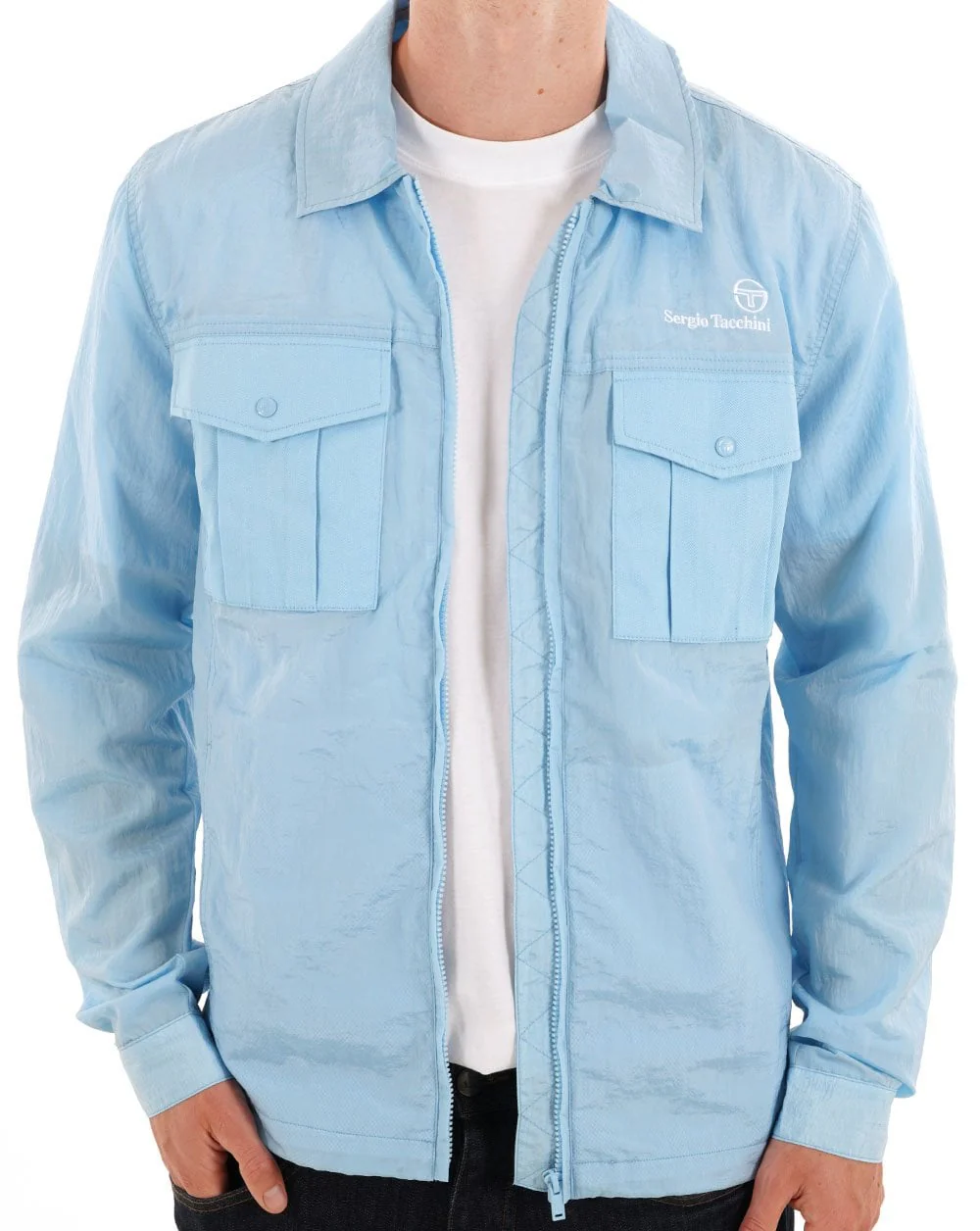 Sergio Tacchini Luciano Shacket Sky Blue - Image 2