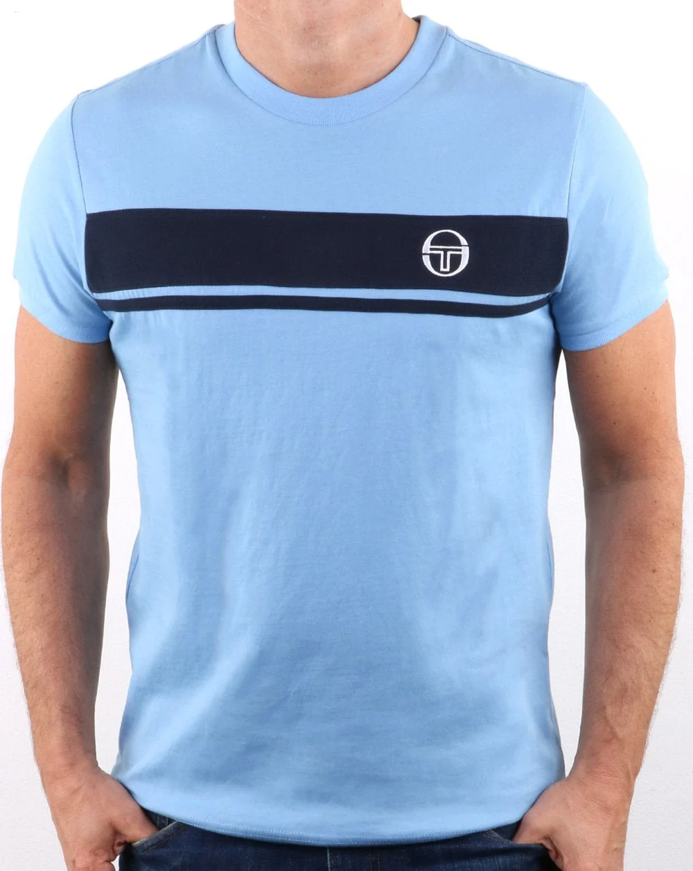 Sergio Tacchini Masters T Shirt Sky/navy