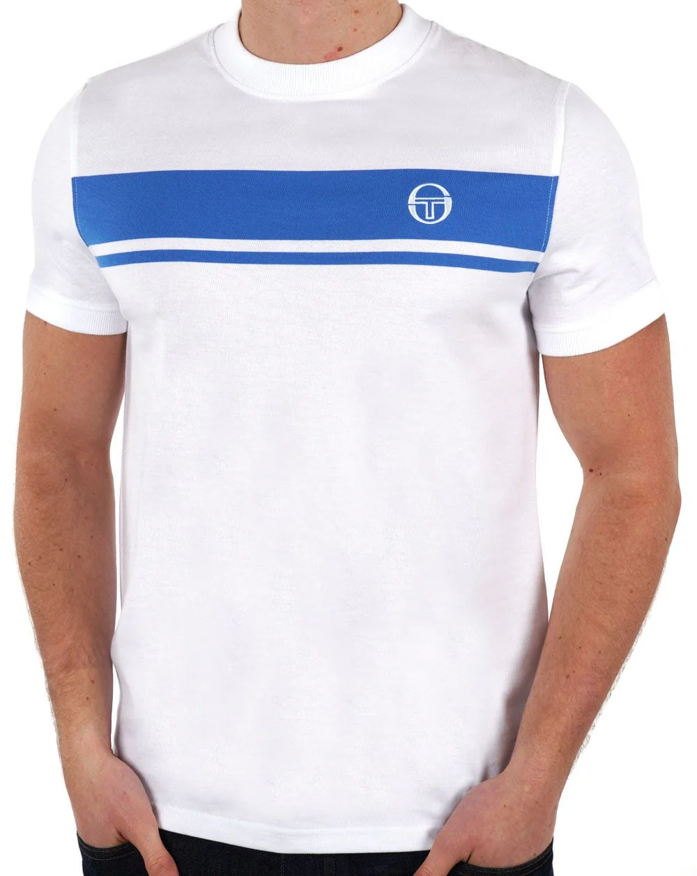 Sergio Tacchini Masters T Shirt White/Blue