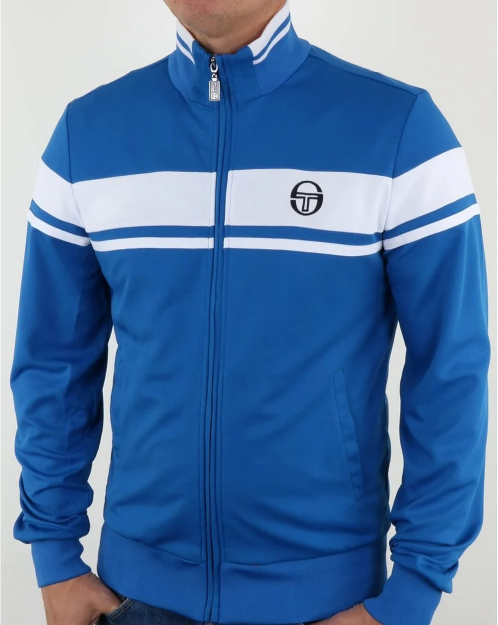 Sergio Tacchini Masters Track Top Royal Blue/white - Image 2