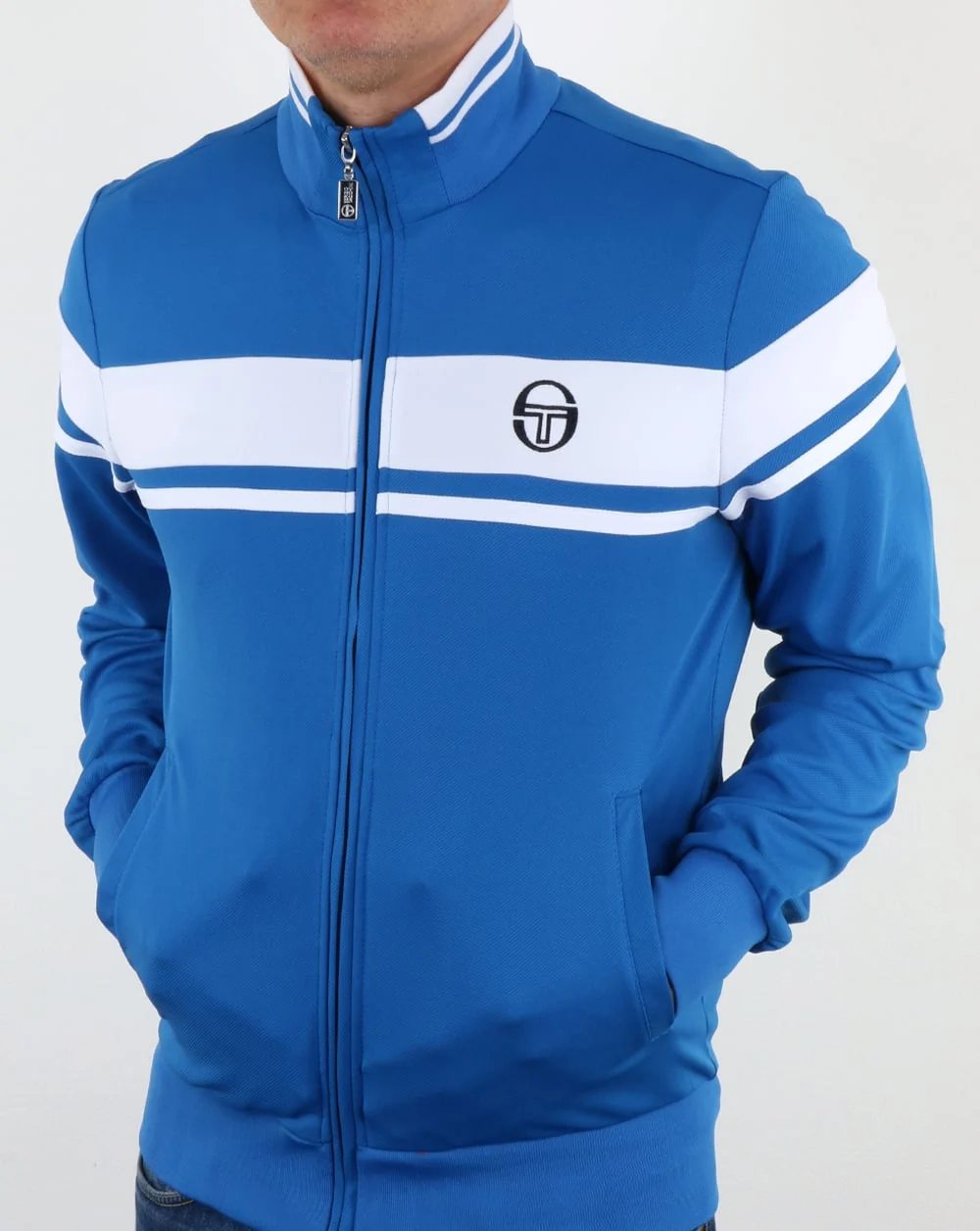 Sergio Tacchini Masters Track Top Royal Blue/white - Image 4