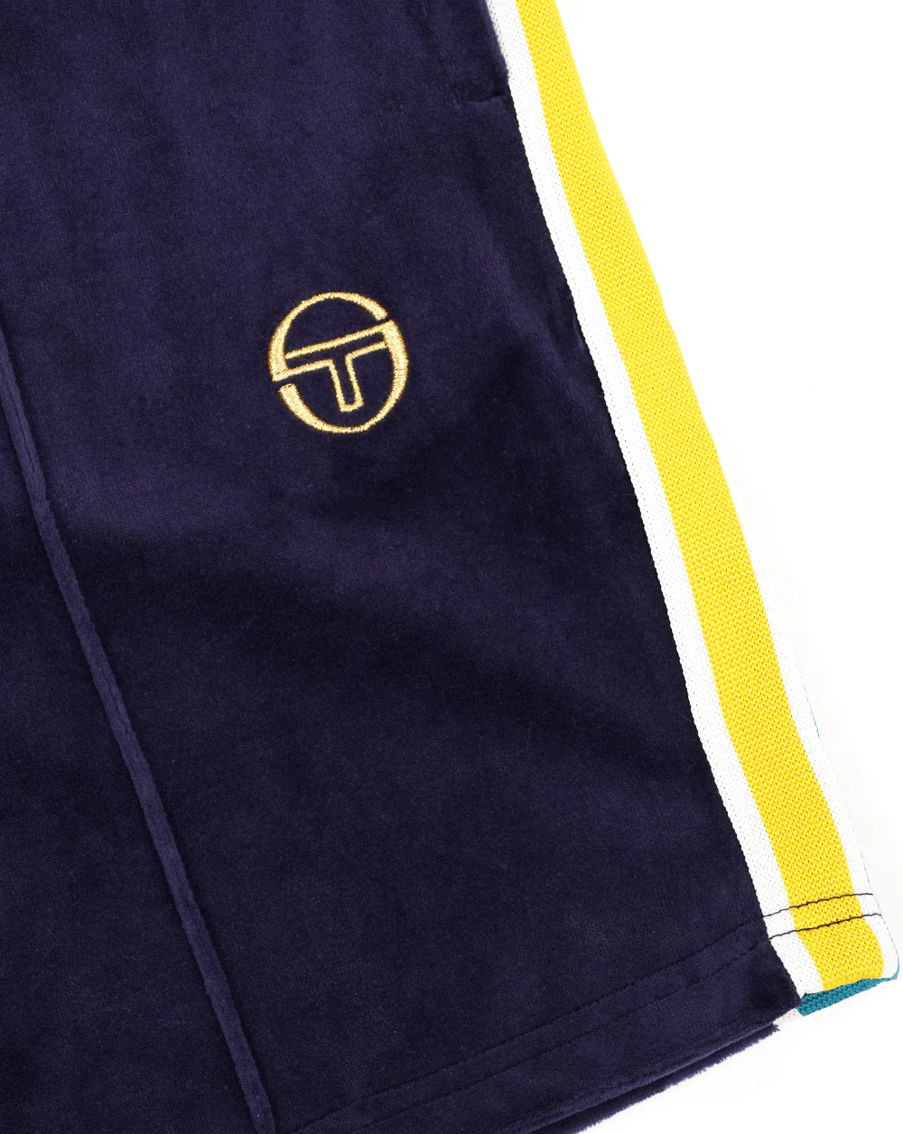 Sergio Tacchini Monte Velour Shorts Navy Blue - Image 2