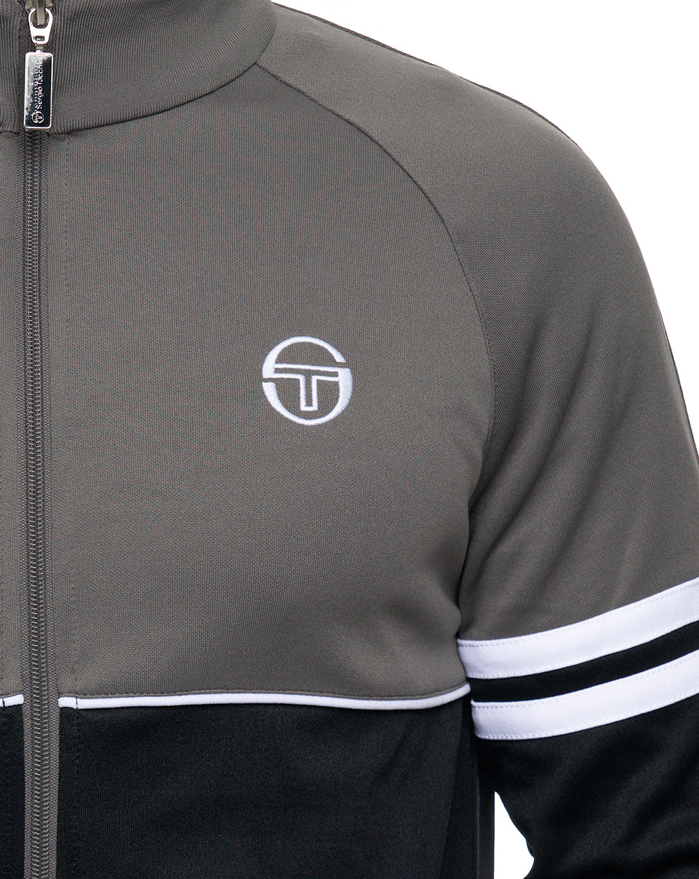 Sergio Tacchini Orion Track Top Charcoal Grey/Black - Image 3