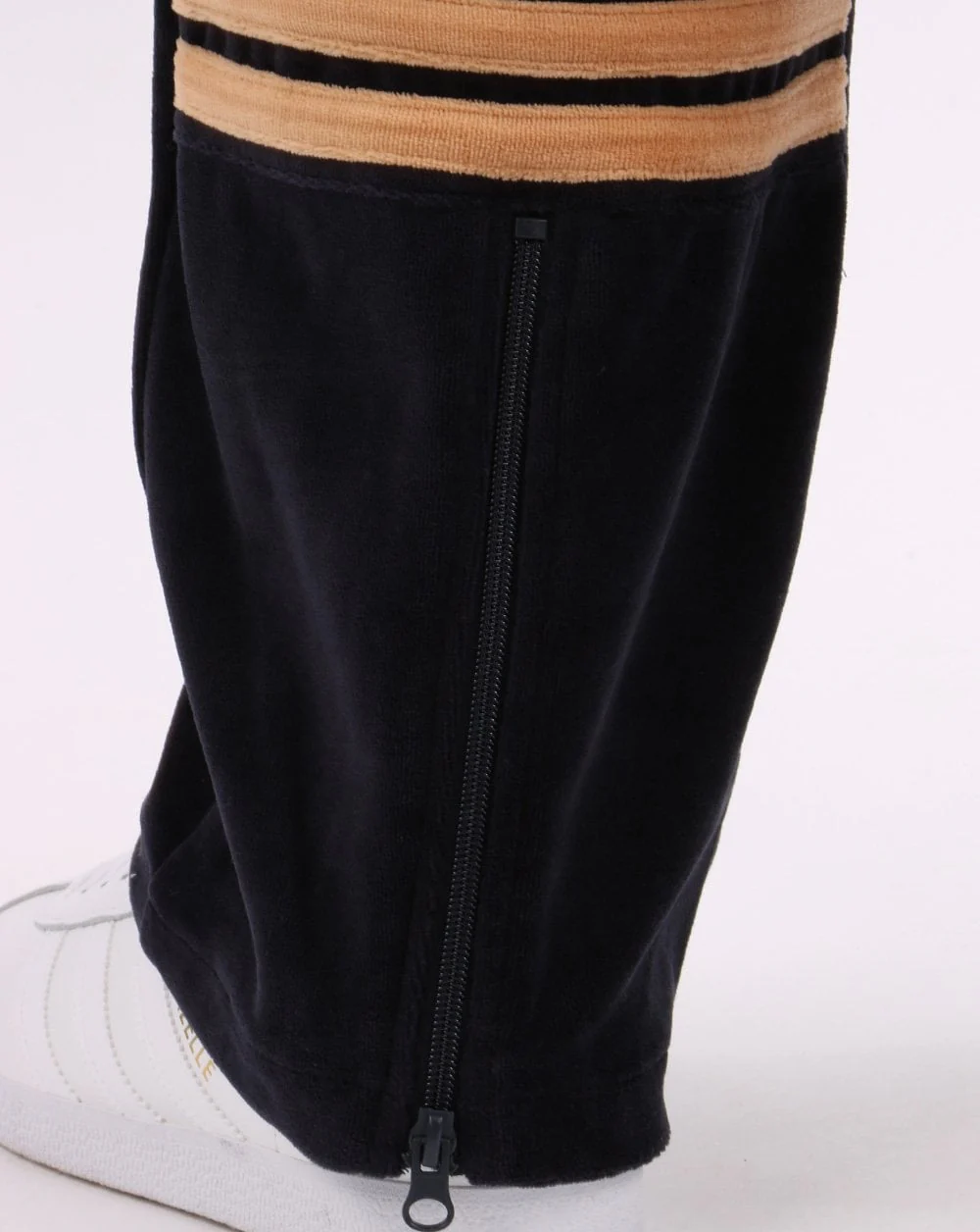 Sergio Tacchini Orion Velour Track Pants Navy/Tan - Image 3