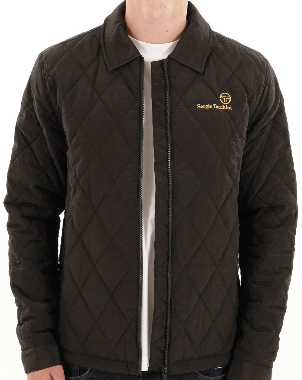 Sergio Tacchini Piola Quilted Shacket Black - Image 4