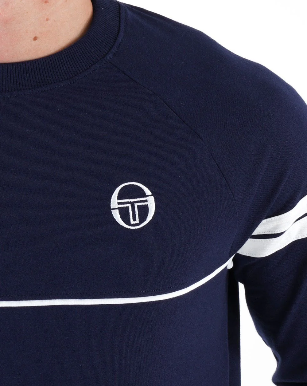 Sergio Tacchini Star LS T Shirt Navy Blue - Image 2