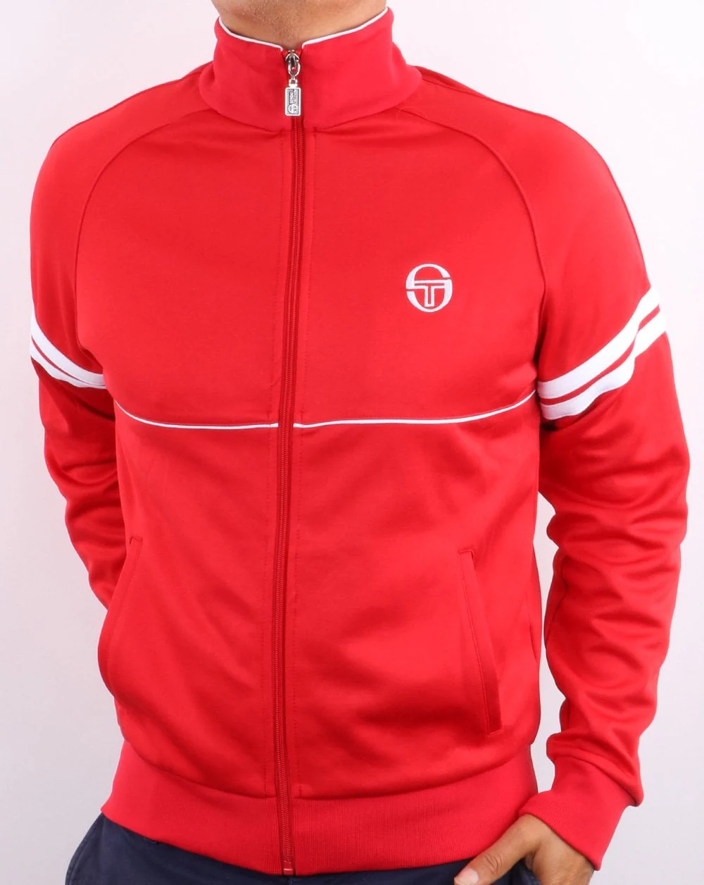 Sergio Tacchini Star Track Top Red/White - Image 2