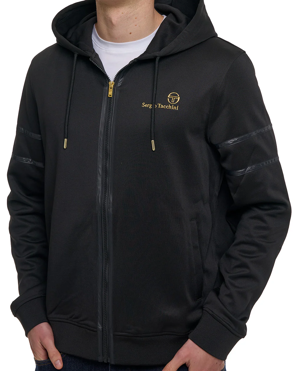 Sergio Tacchini Strada Hoodie Black - Image 2