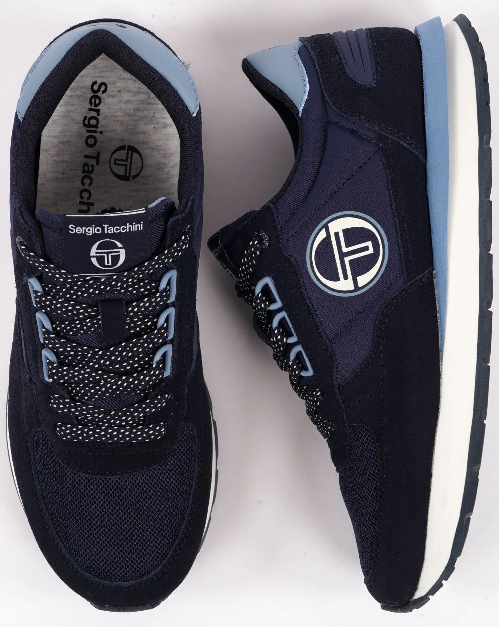 Sergio Tacchini Venezia Trainers Navy/Blue/Off White - Image 4