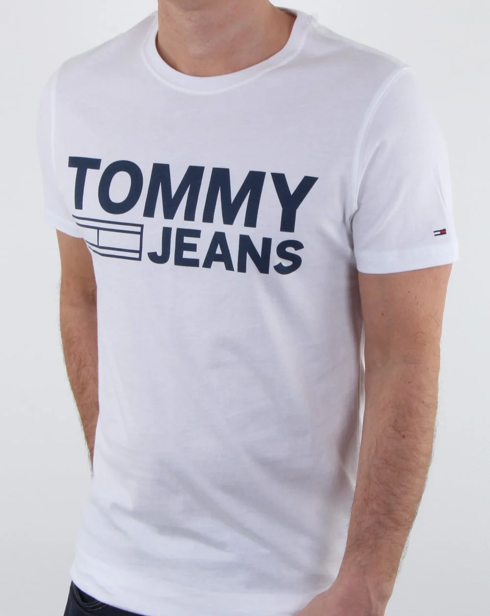 Tommy Hilfiger Logo T Shirt Classic White - Image 3
