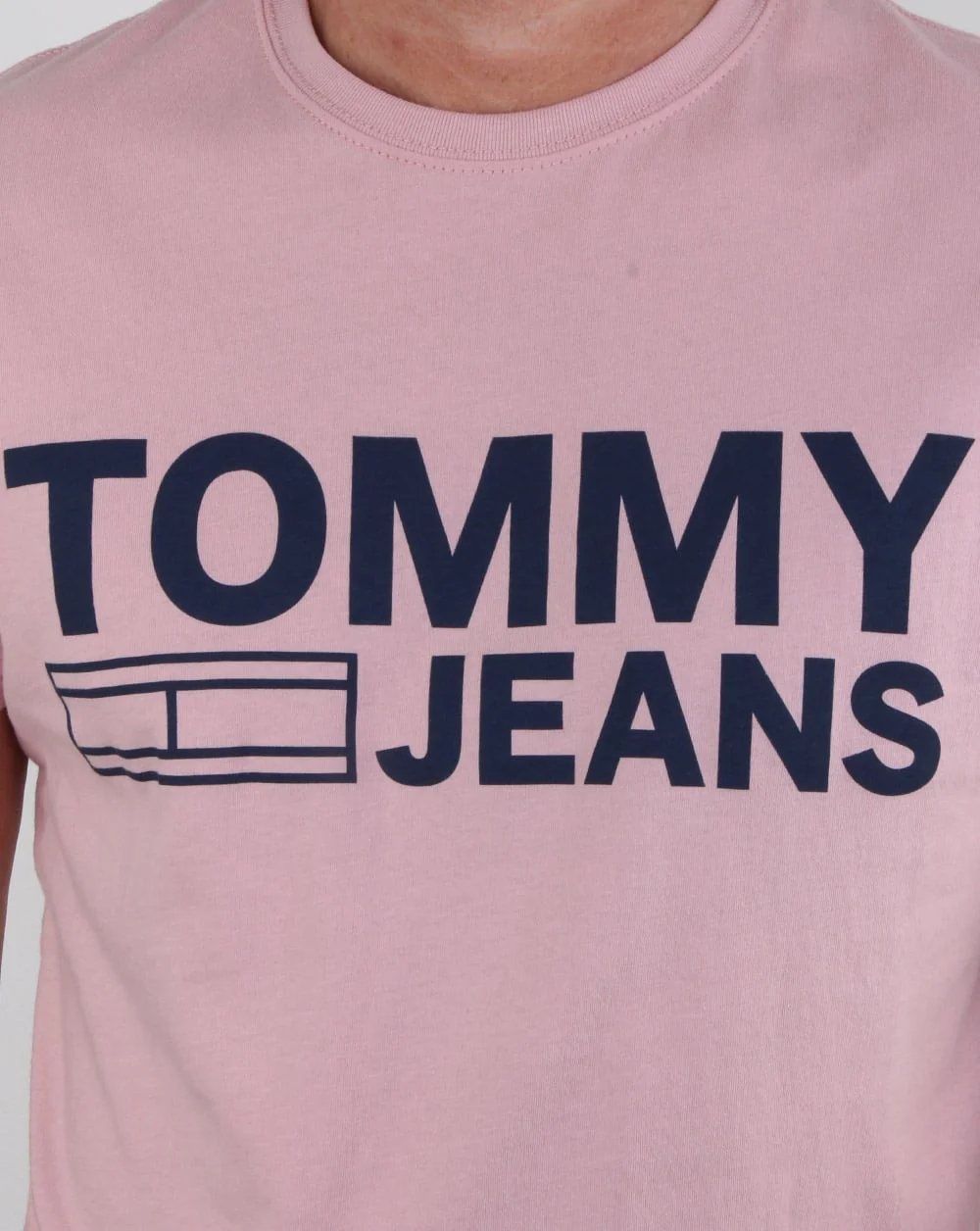 Tommy Hilfiger Logo T Shirt Pink - Image 2