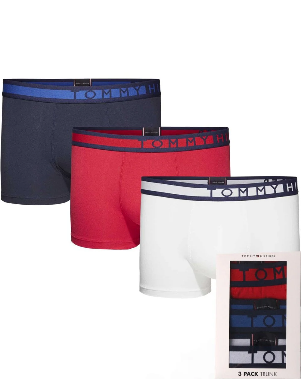 Tommy Hilfiger Triple Pack Boxers Navy/white/red