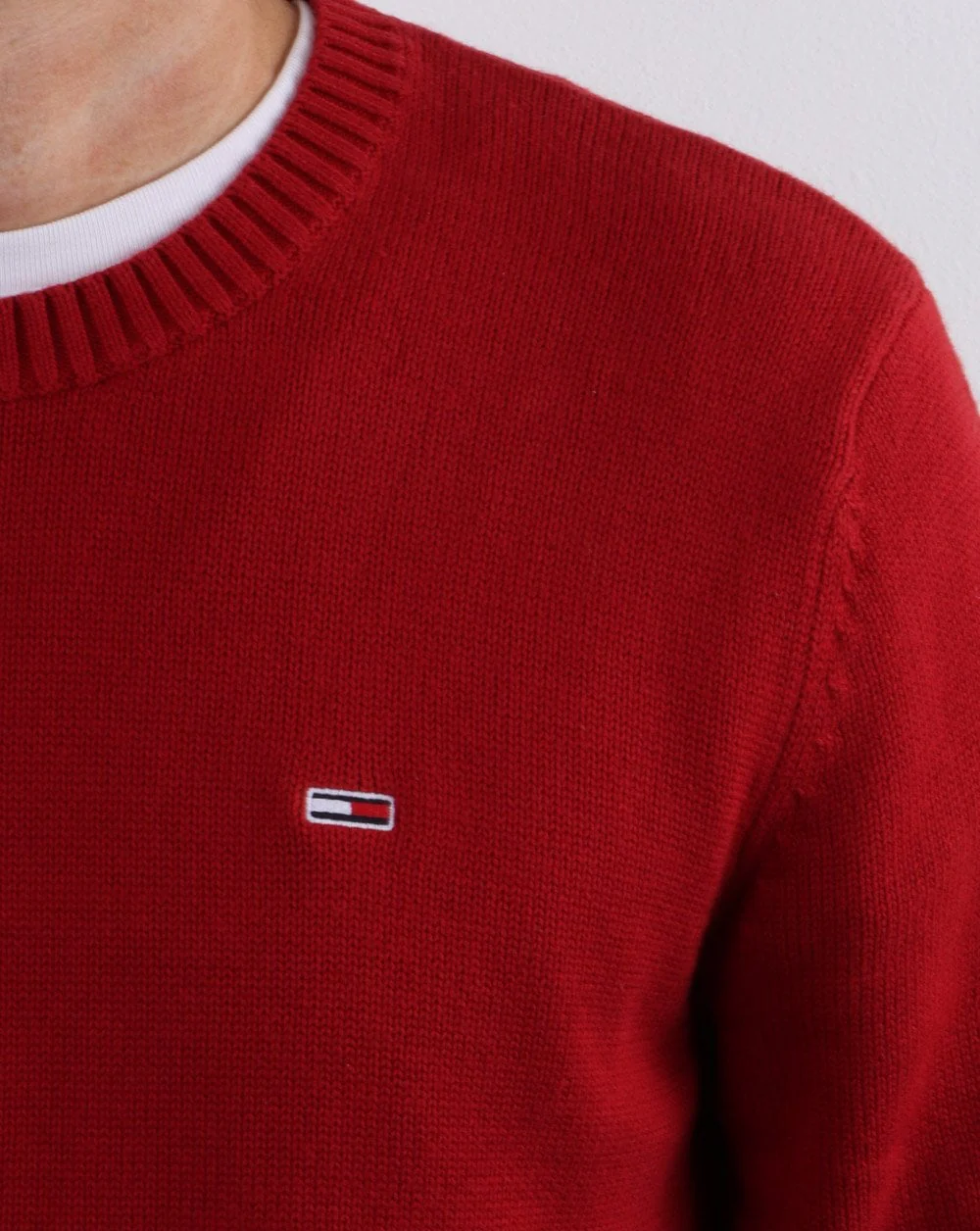 Tommy Jeans Crew Neck Sweatshirt Wine - Image 3