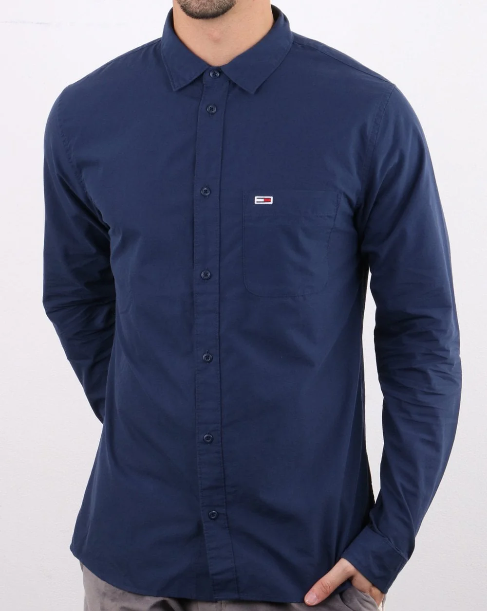 Tommy Jeans Poplin Shirt Navy - Image 2
