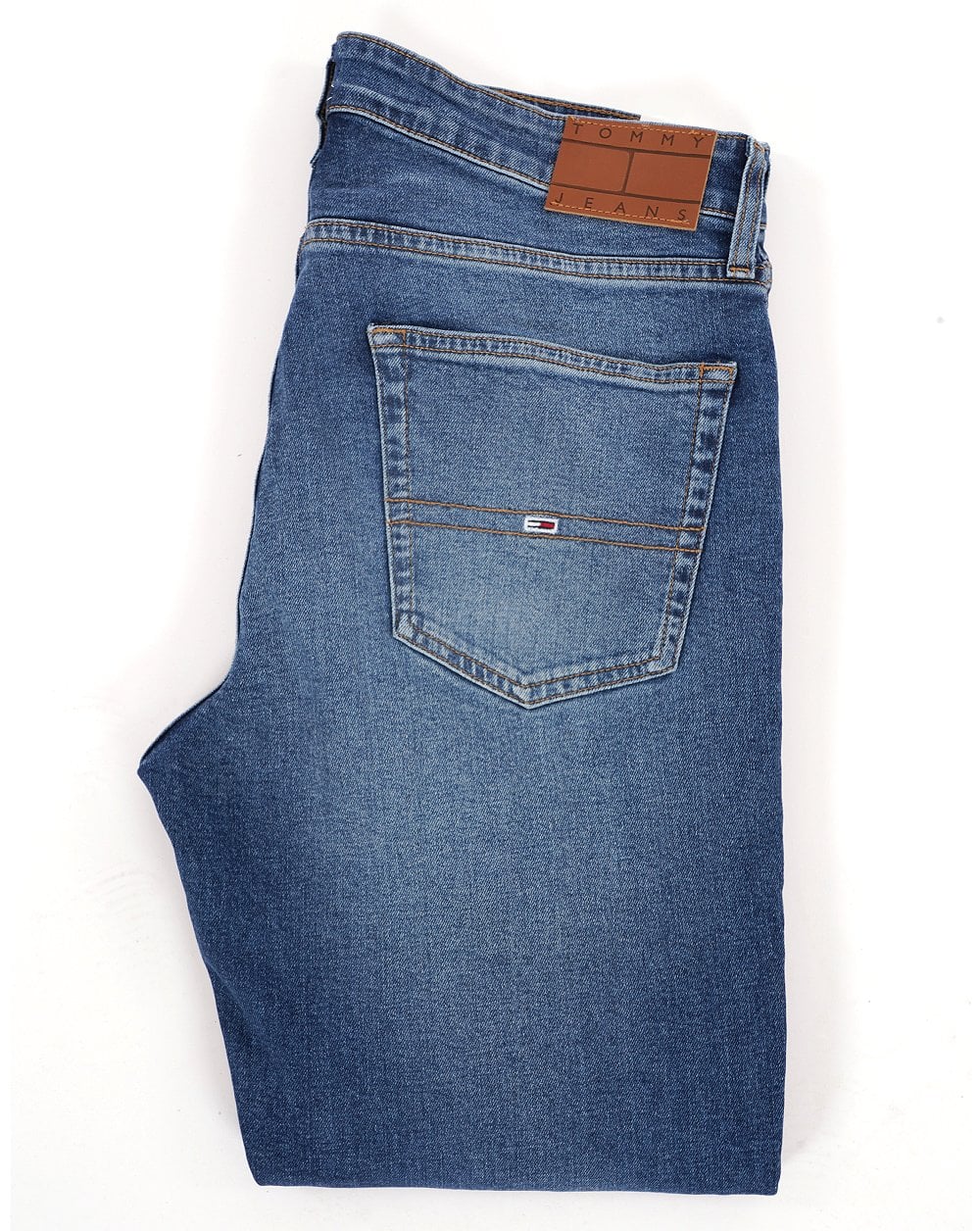 Tommy Jeans Ryan Regular Straight Faded Jeans Denim Dark - Image 2